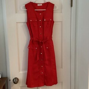 Preppy fun red Calvin Klein Dress - size 4